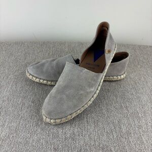 Verbenas gray suede espadrilles size 39